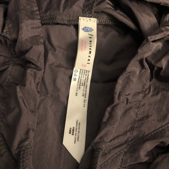 Free People Movement On The Rise Windbreaker Jacket Twilight Grey - Picture 8 of 9